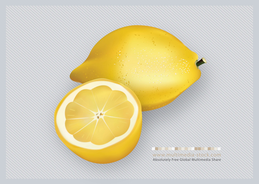 850x605 3 D Lemons Fruit Vector Vector Art Amp Graphics