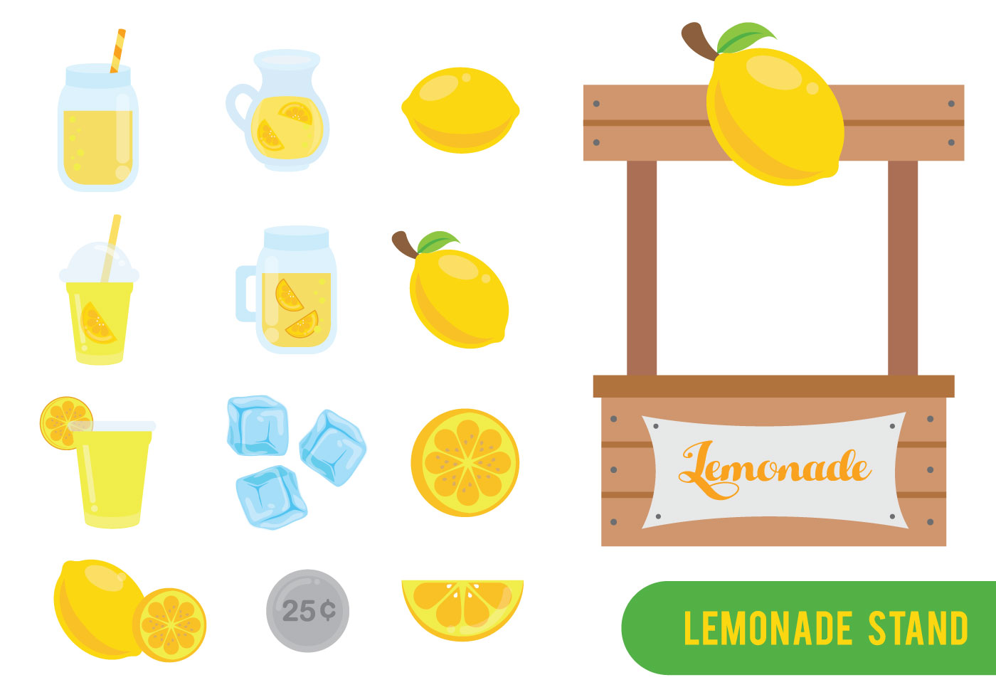 1400x980 Lemonade Free Vector Art