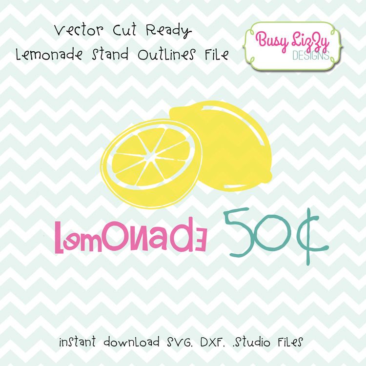 750x750 Lemonade Stand Vector Cut File. Svg, .studio, Cuttable