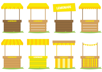 352x247 Lemonade Stand Vector Free Vector Download 433105 Cannypic