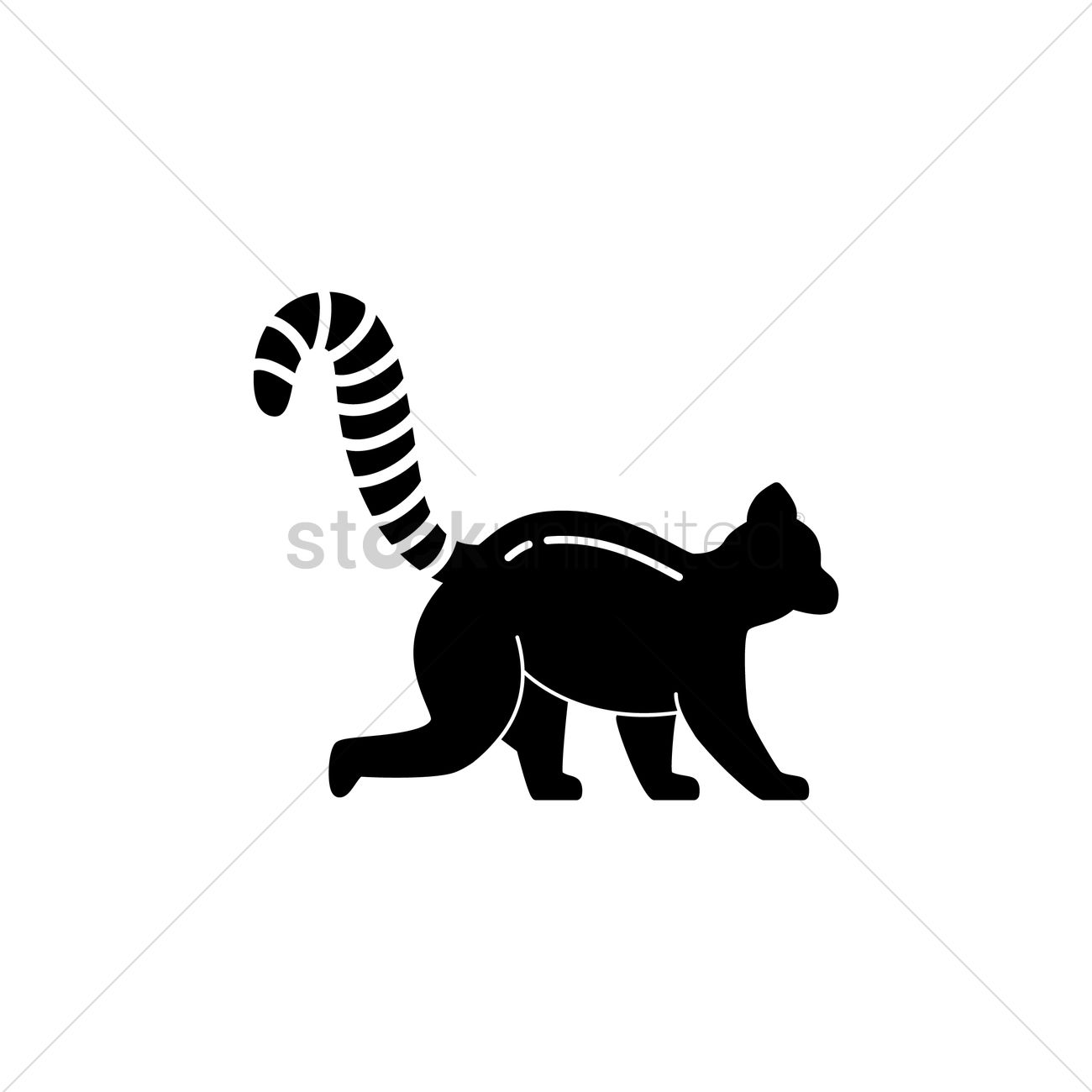 1300x1300 Lemur Vector Image