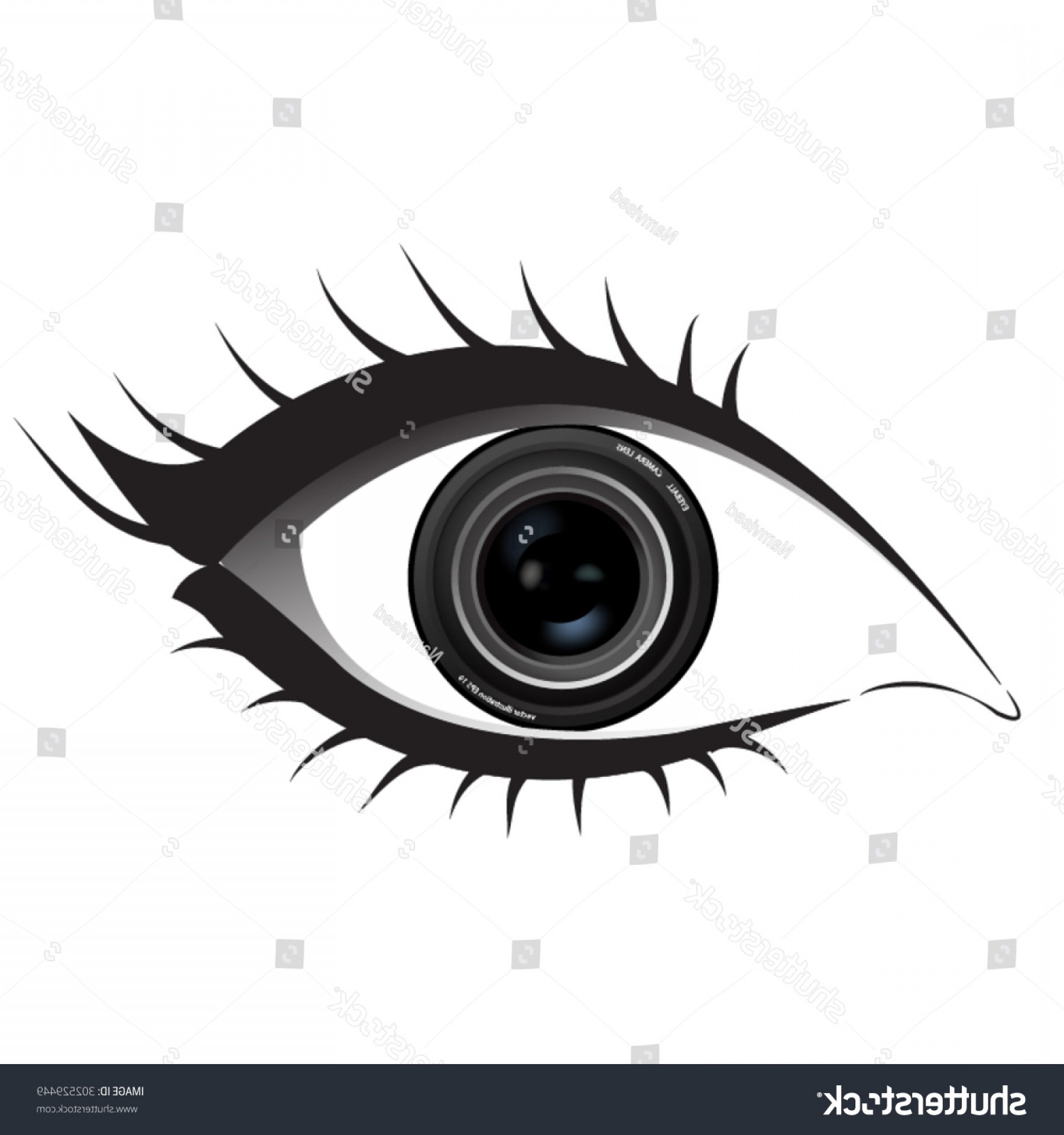 1800x1920 Eye Like Lens Vector Illustration Shopatcloth