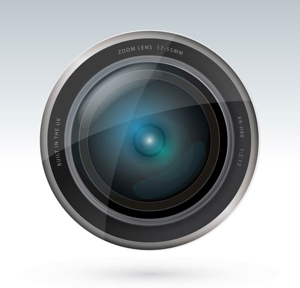 600x575 Free Camera Lens Vector Illustrator Free Psd Files, Vectors