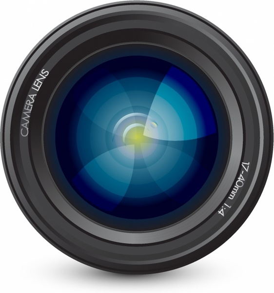 562x600 Camera Lens Free Vector In Adobe Illustrator Ai ( .ai