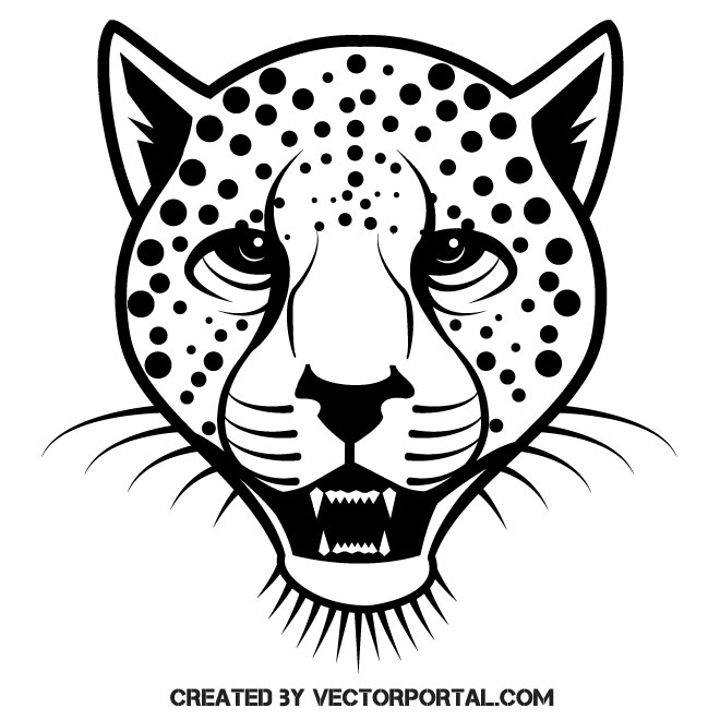 660x660 Leopard Vector Clip Art