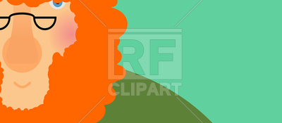 400x175 St. Patricks Day Banner With Leprechaun Vector Image Vector