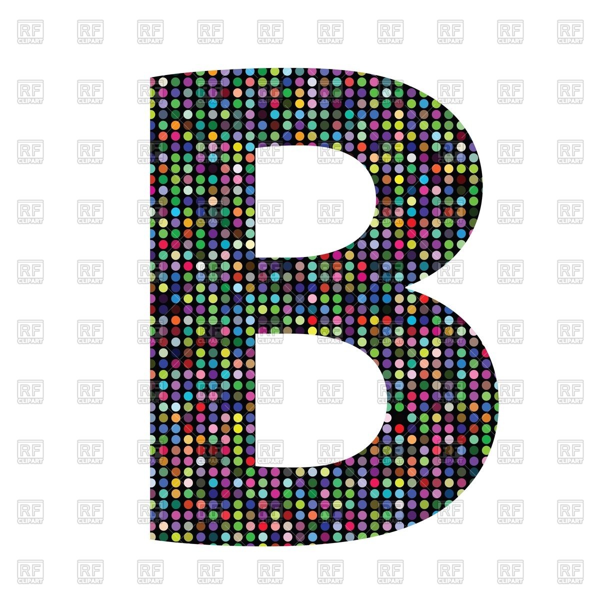 1200x1200 Colorful Letter With Dots