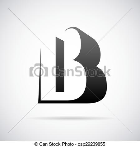 450x470 Vector Logo For Letter B. Logo For Letter B Design Template