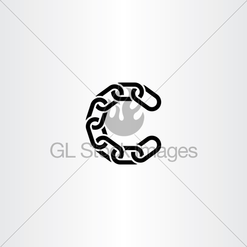 500x500 Letter C Link Chain Symbol Logo Vector Icon Gl Stock Images