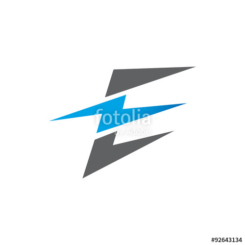 500x500 E Letter Logo Design. Vector Logo With Letter E Stock Image And