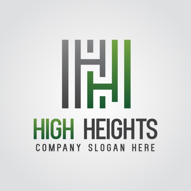 626x626 Green Abstract Letter H Logo Vector Free Download