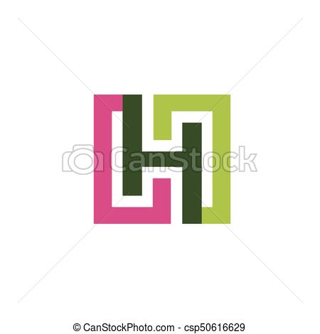 450x470 Letter H Logo Design Vector Illustration Template, Letter H