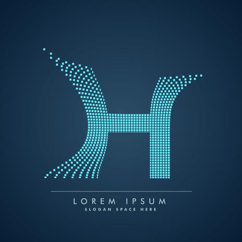 490x490 Abstract Creative Dots Logo Letter H