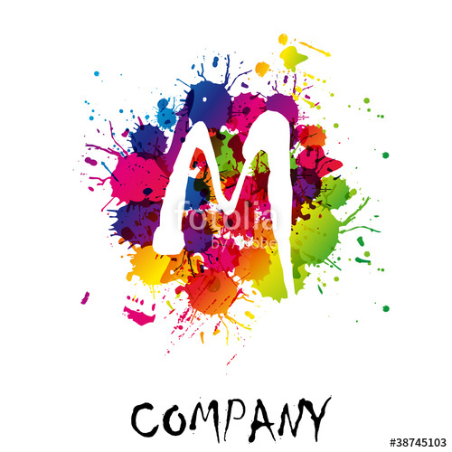 500x500 Splash Logo Letter M
