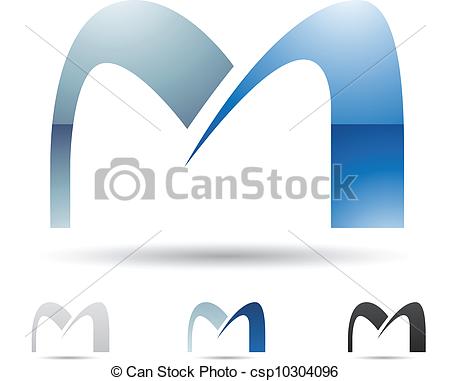 450x381 Abstract Icon For Letter M. Vector Illustration Of Abstract Icons
