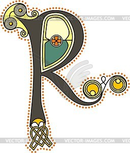256x300 Celtic Initial Letter R