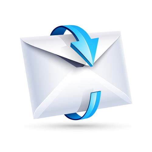 500x500 Email Letter With Arrow Icons Vector 02 Free Download