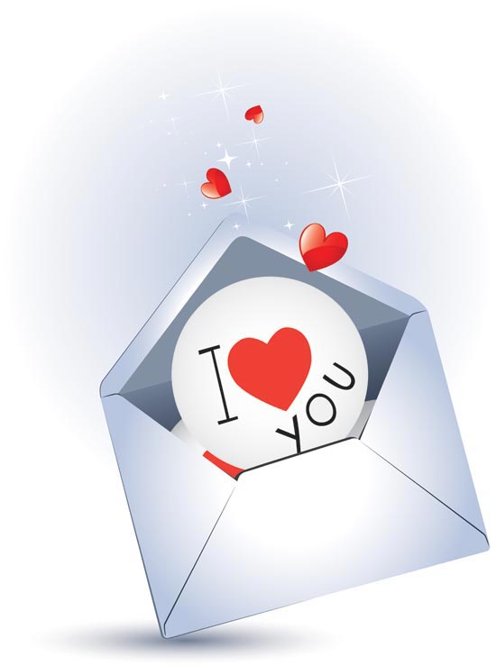 550x739 Love Letter Vector Design