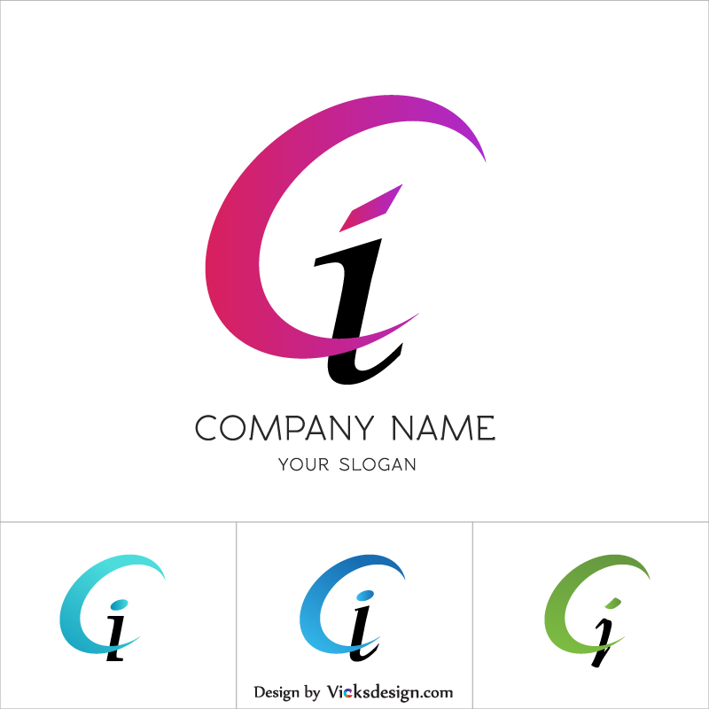 800x800 Ci Letter Logo, Ci Letter Vector Design Logo