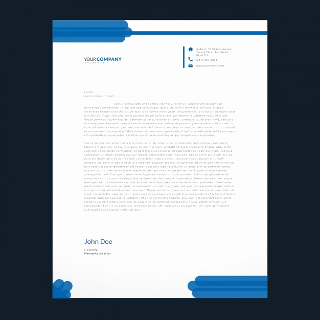 626x626 Fresh 30 Sample Letterhead Vector File Free Download