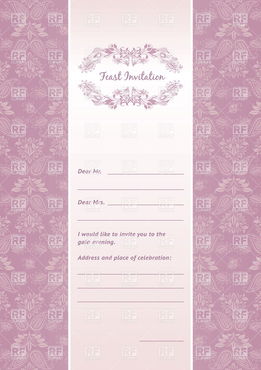 848x1200 Magenta Retro Style Letterhead Vector Image Vector Artwork Of