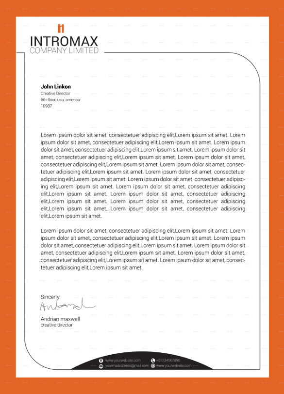 585x813 Company Corporate Letterhead Vector Eps Downloada Company