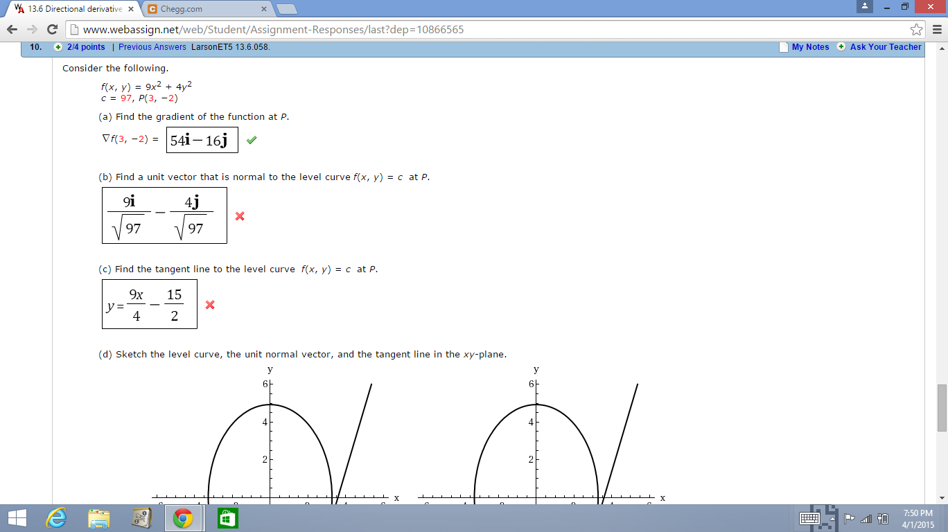 1368x768 Solved (B) Find A Unit Vector That Is Normal To The Level