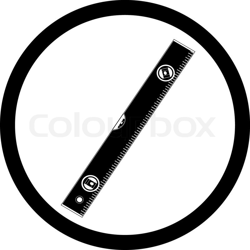 800x800 Vector Icon Of Spirit Level Stock Vector Colourbox