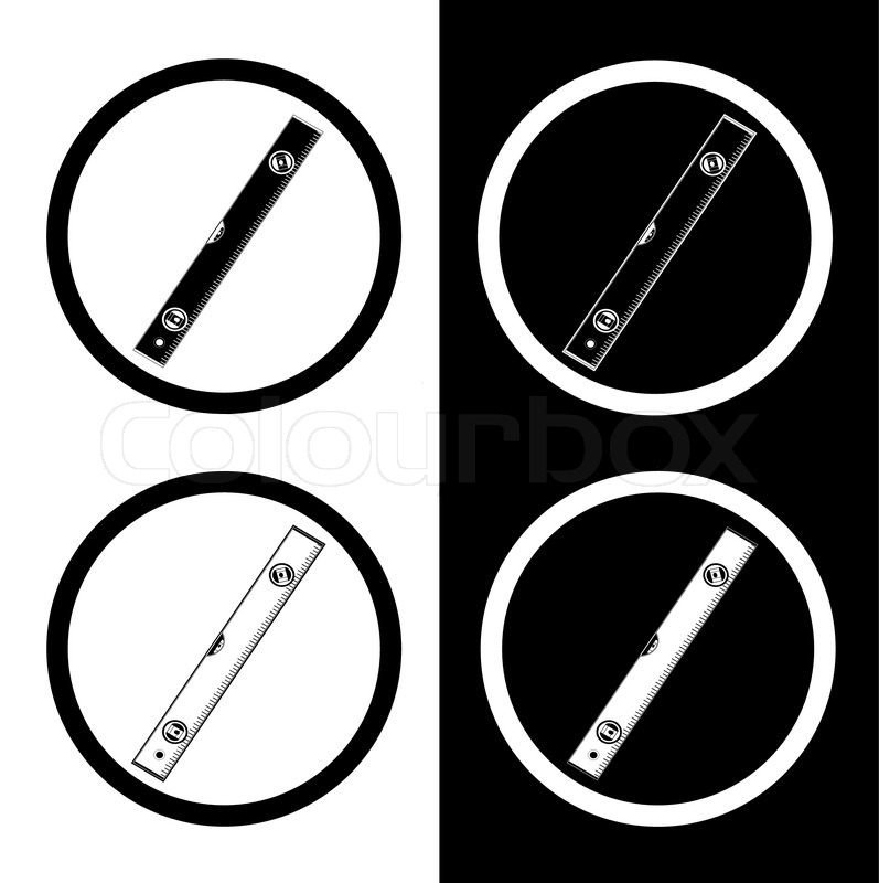 797x800 Vector Icons Of Spirit Level Stock Vector Colourbox