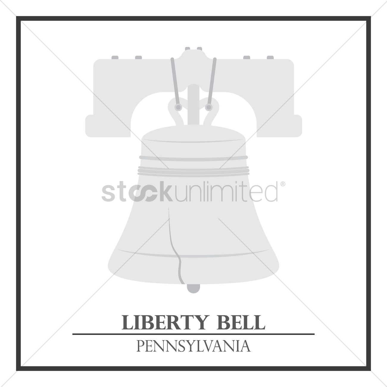 1300x1300 Liberty Bell Vector Image