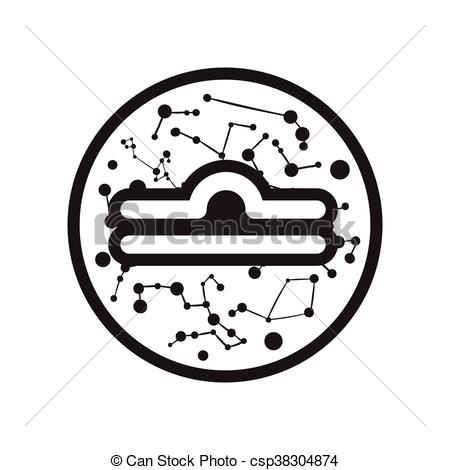 450x470 Flat Icon In Black And White Style Zodiac Sign Libra. Flat Icon In