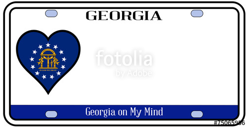 500x259 Georgia License Plate Stock Image And Royalty Free Vector Files