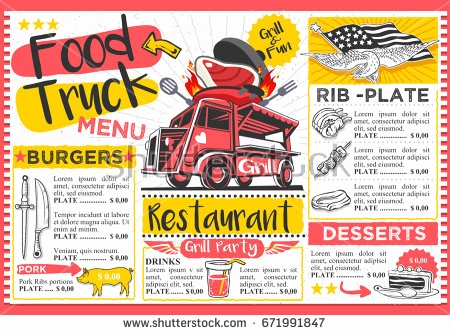 450x335 License Plate Template Vector Awesome Food Truck Vector Download