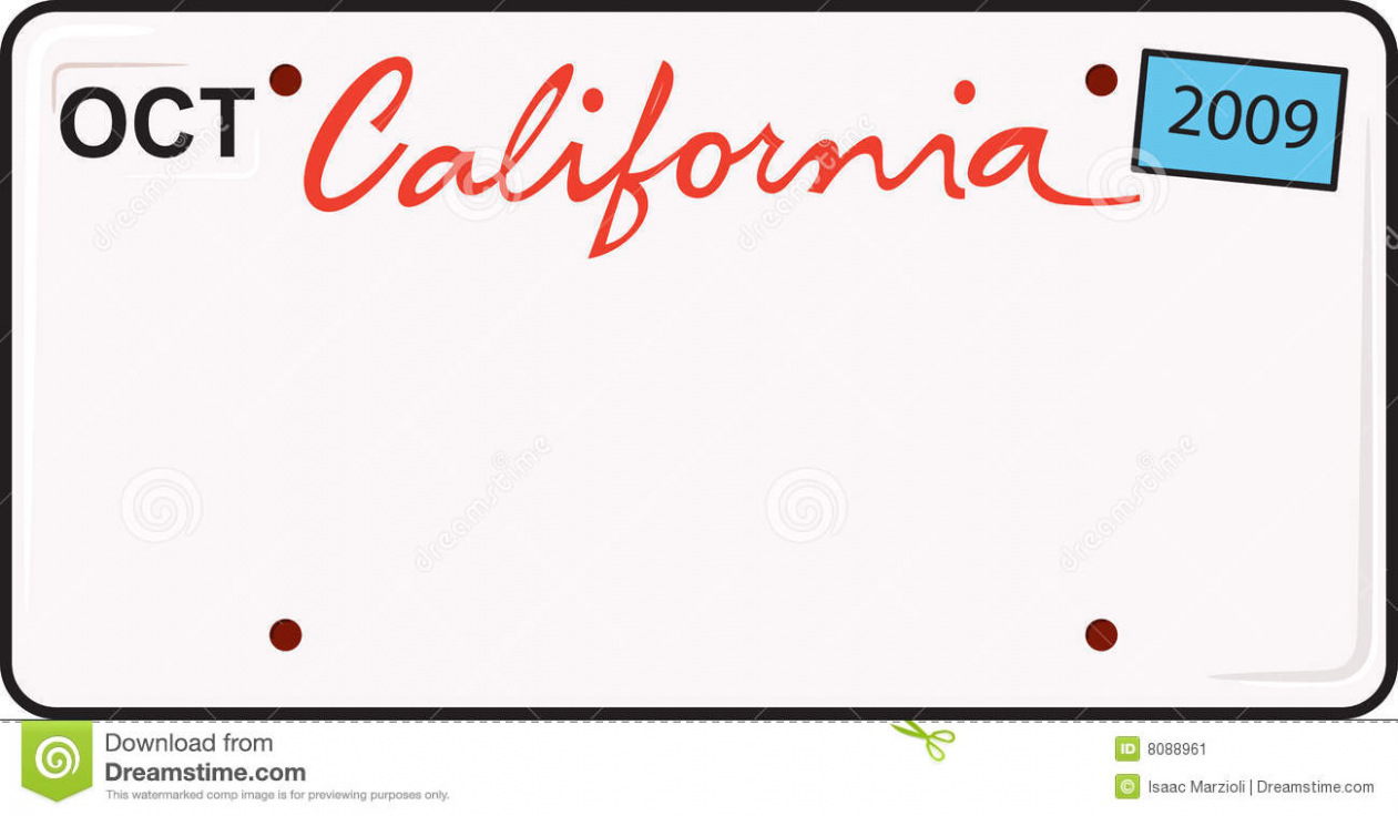 1261x736 Download Free California License Plate Stock Vector Illustration