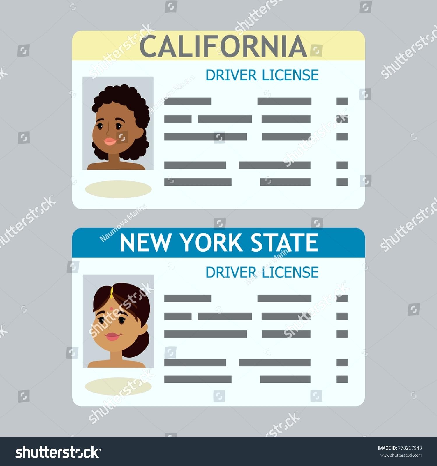 1500x1600 Template Blank Driving Licence Template Two Cartoon Driver