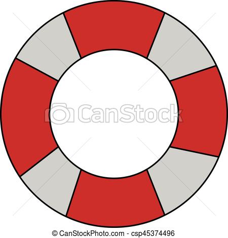 450x470 Life Preserver Icon Image Vector Illustration Design.
