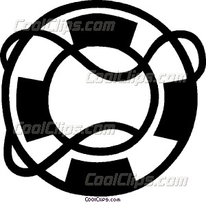 300x294 Life Preserver Vector Clip Art