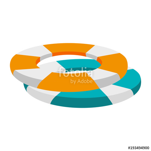500x500 Life Preserver Life Bouy Icon Image Vector Illustration Design