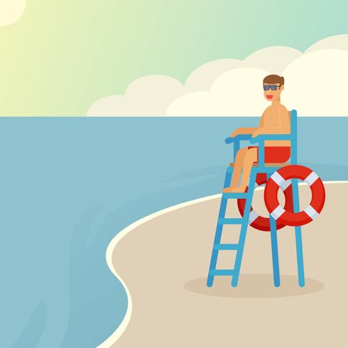490x490 Outstanding Lifeguard Vectors