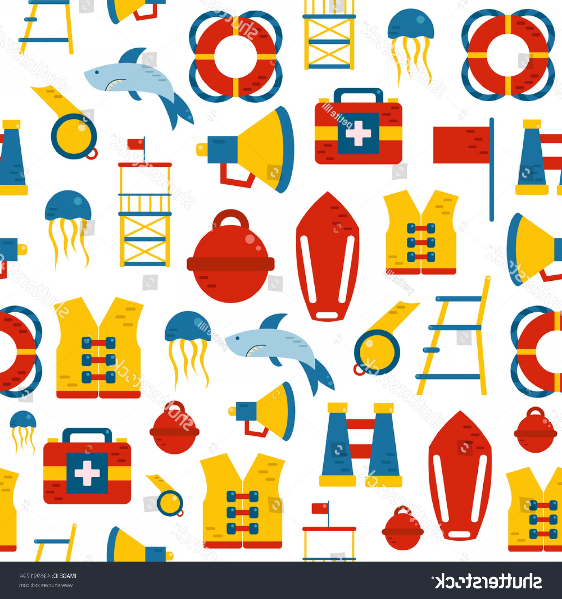1800x1920 Vector Flat Cartoon Beach Lifeguard Background Lazttweet