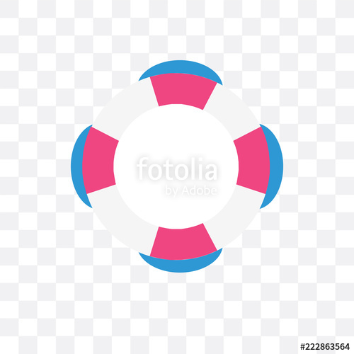 500x500 Lifesaver Vector Icon Isolated On Transparent Background