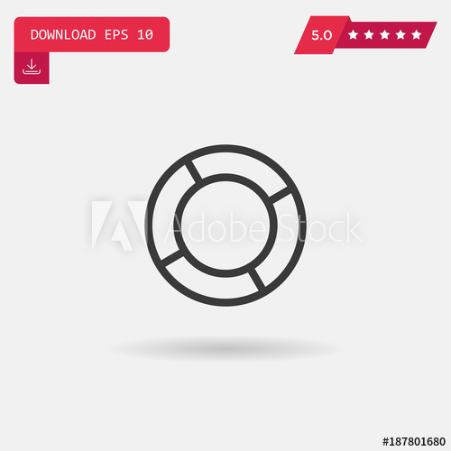 500x500 Lifesaver Vector Icon