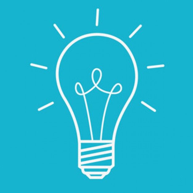 626x626 Simple Light Bulb Idea Vector Illustration Vector