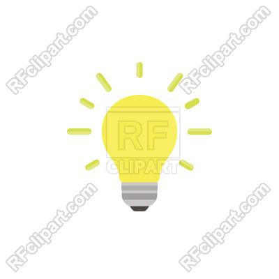 400x400 Light Bulb Simple Icon Vector Image Vector Artwork Of Icons And