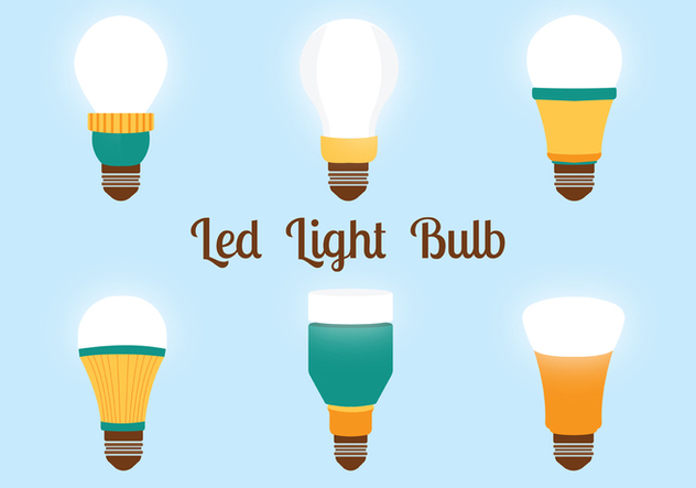 632x443 Led Lights Bulbs Vector Pack Free Vector Download 446305 Cannypic