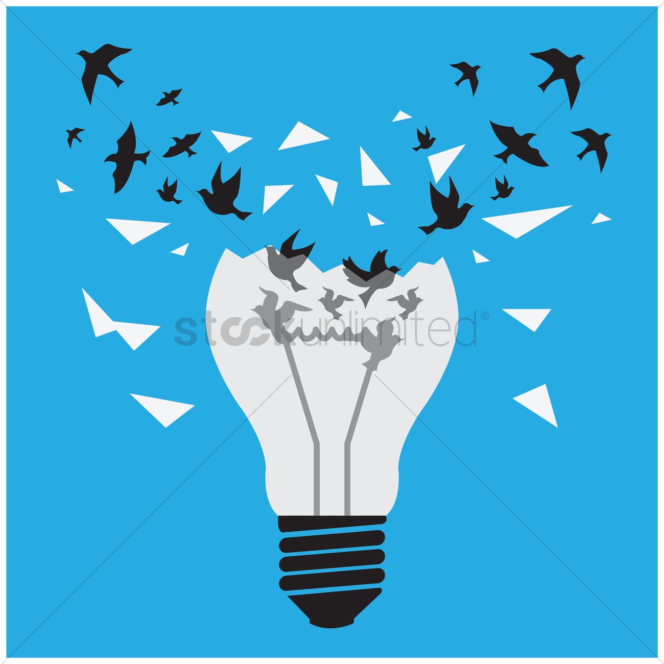 1300x1300 Ideas Break Free Concept Of Birds Freeing Themselves From The