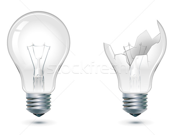 600x466 Broken Down Light Bulb Vector Illustration Kraska ( 1158018