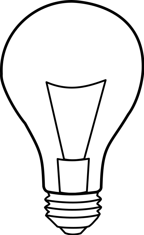 489x800 Bulb Clipart Vector