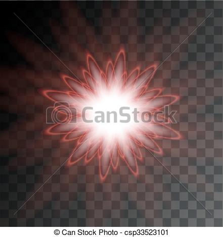 441x470 Vector Modern Light Flash On Sample Background. Eps10.