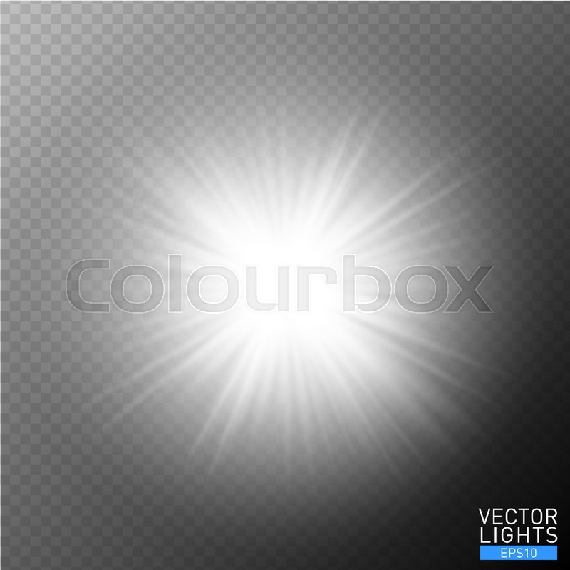 800x800 White Glowing Light Burst Explosion On Transparent Background